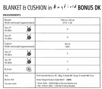Knitting Pattern - Hayfield 10258 - Bonus DK - Blanket and Cushion